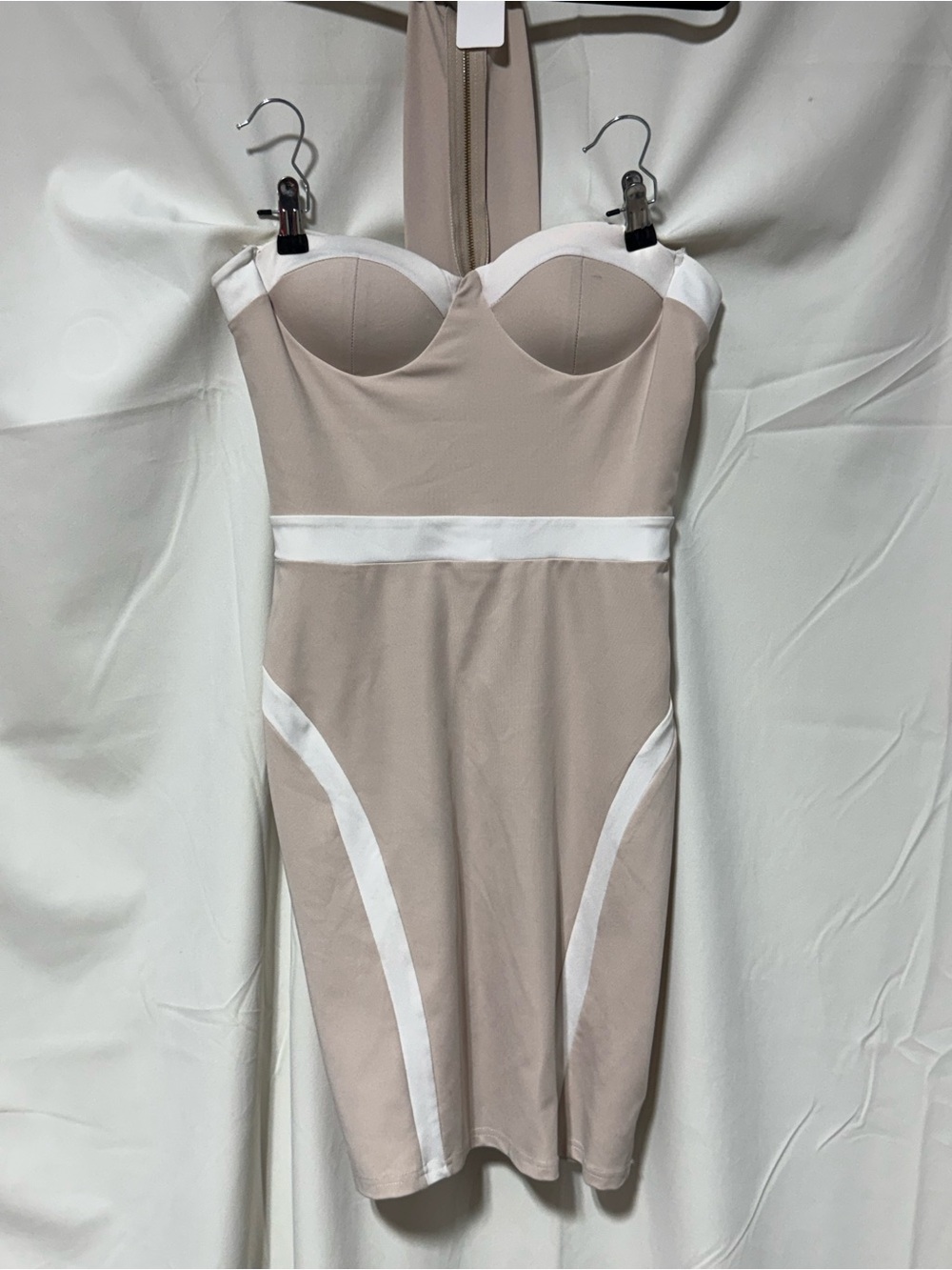 Fashion Nova White Label Top with Pink Logo Accent - Picture 1 of 6